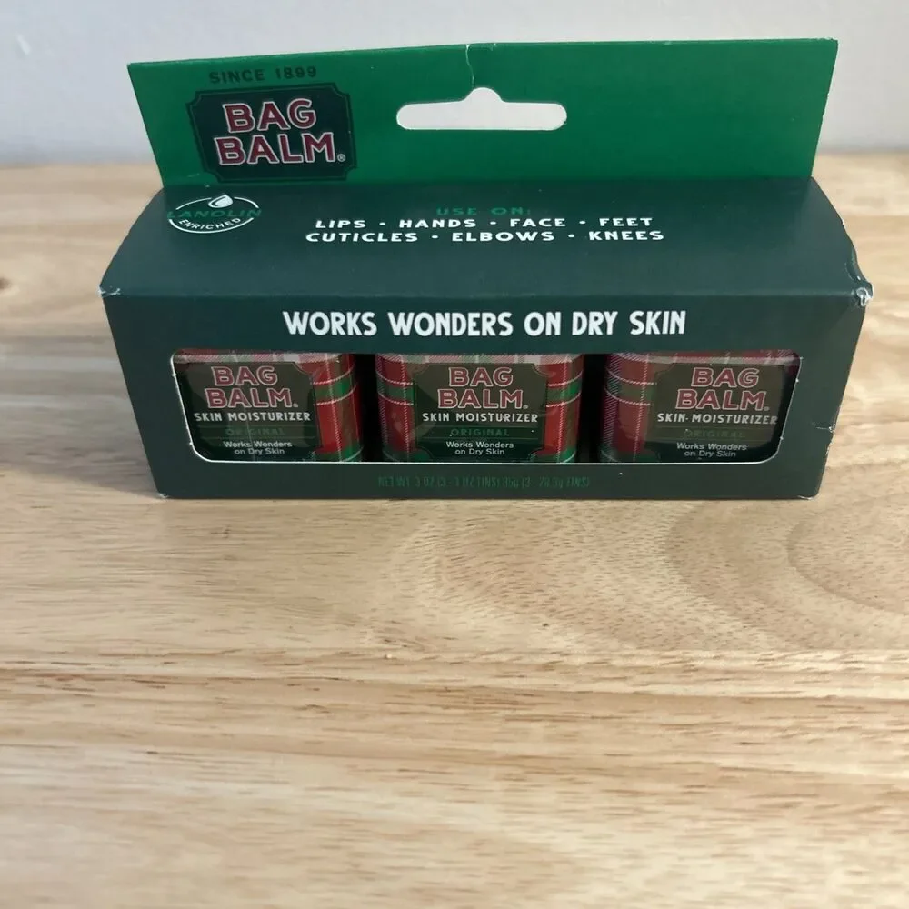 Bag Balm Original Skin Moisturizer 3-Pack Tins 1 oz Each | New Sealed